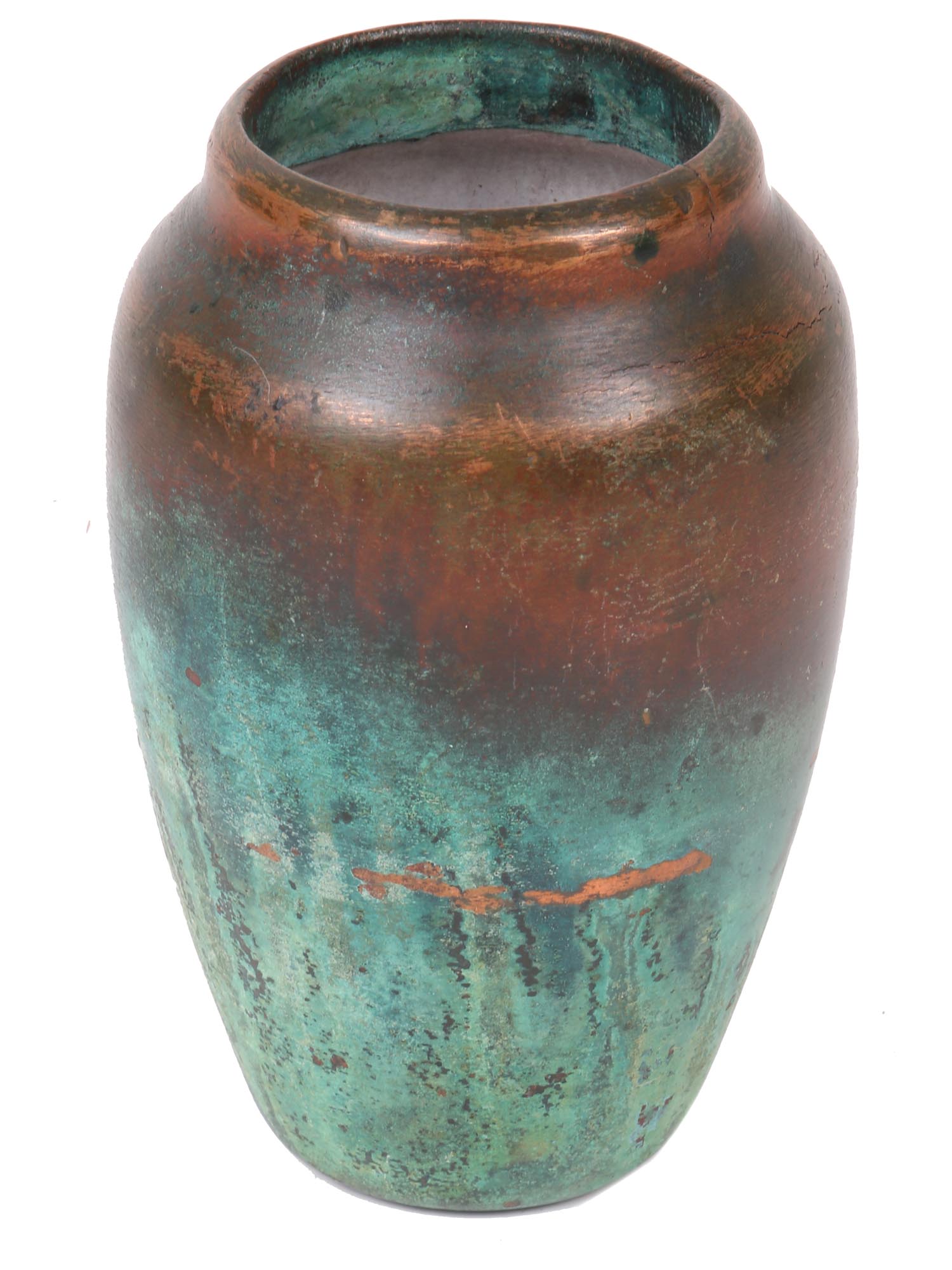 CHARLES WALTER CLEWELL COPPER CLAD POTTERY VASE PIC-1
